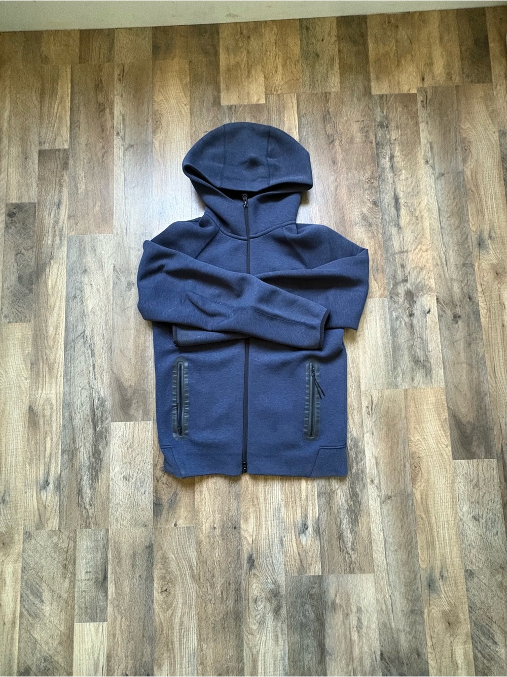 Nike Men's Navy Full‑Zip Hooded Windbreaker